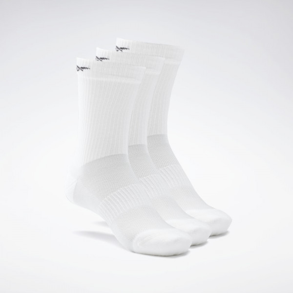 ACTIVE FOUNDATION MID-CREW SOCKS 3 PAIRS - HVÍTIR