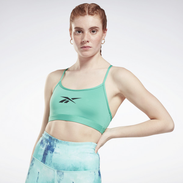 LUX SKINNY STRAP SPORTS BRA - GRÆNN