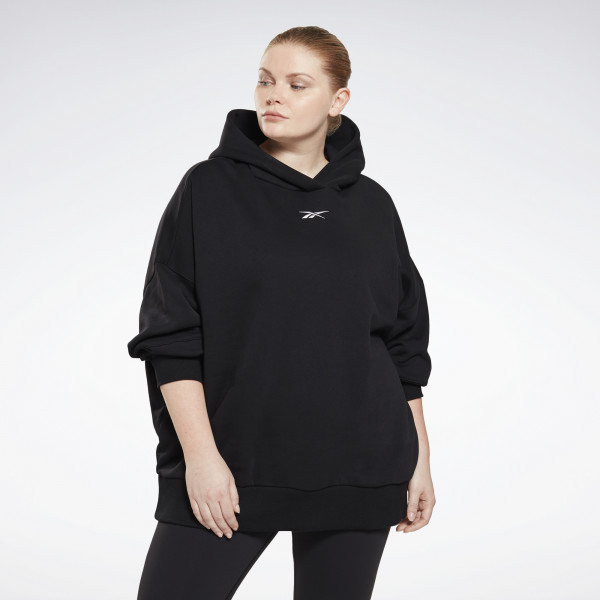 STUDIO RETRO OVERSIZE HOODIE (PLUS SIZE) - SVÖRT