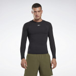 UNITED BY FITNESS COMPRESSION LONG SLEEVE SHIRT - SVARTUR