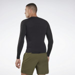 UNITED BY FITNESS COMPRESSION LONG SLEEVE SHIRT - SVARTUR