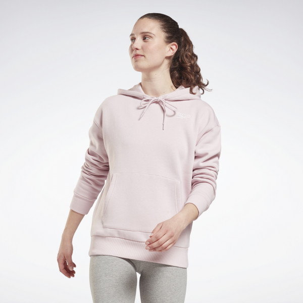 REEBOK IDENTITY FLEECE PULLOVER HOODIE - BLEIK