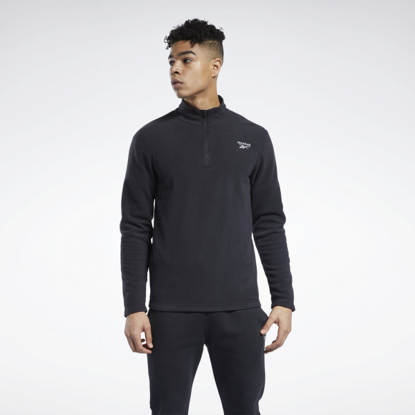 OUTERWEAR FLEECE QUARTER-ZIP - SVÖRT