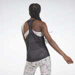 MESH BACK TANK TOP - SVARTUR