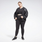 BEYOND THE SWEAT CROP TOP (PLUS SIZE) - SVARTUR