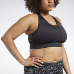 RUNNING ESSENTIALS SPORTS BRA (PLUS SIZE) - SVARTUR