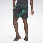 EPIC LIGHTWEIGHT PRINTED TRAINING SHORTS - SVARTAR/GRÆNAR