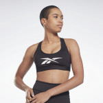 REEBOK LUX VECTOR RACER SPORTS BRA - SVARTUR