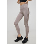 BOLD HIGH-WAISTED RUCHED LEGGINGS - LJÓSBRÚNAR