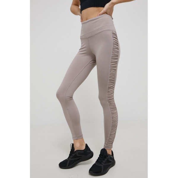 BOLD HIGH-WAISTED RUCHED LEGGINGS - LJÓSBRÚNAR