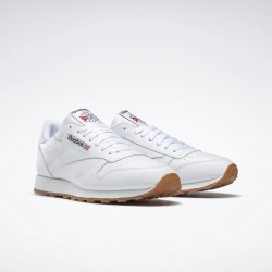 CLASSIC LEATHER HERRA - HVÍTIR/GUM  CLASSIC LEATHER HERRA - HVÍTIR/GUM